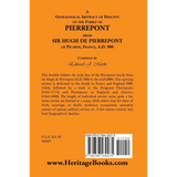 A Genealogical Abstract of Descent of the Family of Pierrepont back cover