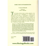 Early Days of Washington back cover
