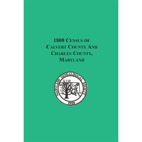 1800 Calvert County and Charles County, Maryland Census