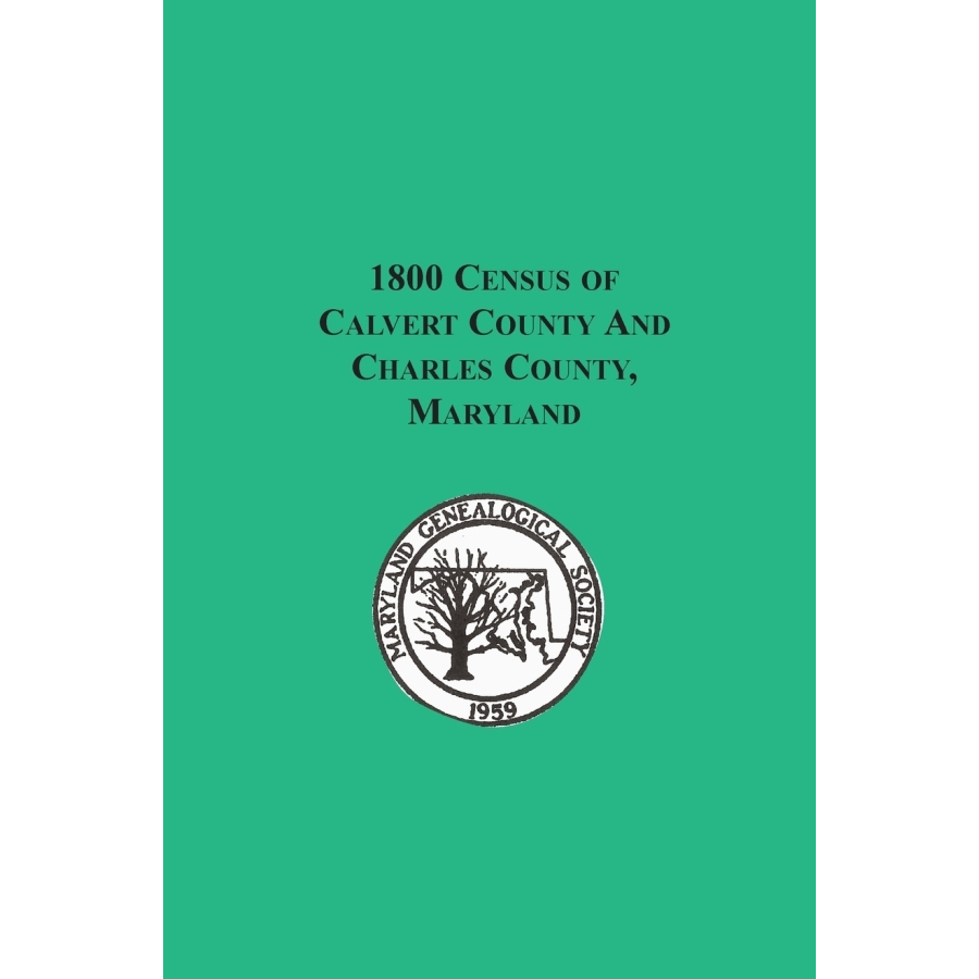 1800 Calvert County and Charles County, Maryland Census