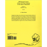 1890 Special Census of the Civil War Veterans of the State of Maryland, Volume V, Baltimore City, Part II back cover