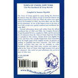 Town of Union, New York: Civil War Enrollment and Troop Records back cover