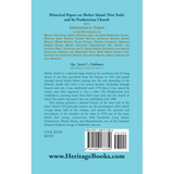 Historical Papers on Shelter Island (New York) and Its Presbyterian Church with Genealogical Tables back cover