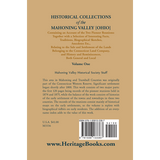 Historical Collections of the Mahoning Valley [Ohio] back cover