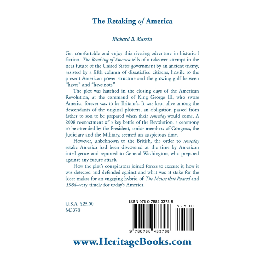 back cover of The Retaking of America