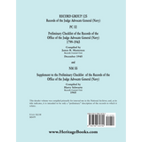 Preliminary Checklist 32 and Supplement to Preliminary Checklist 32 of the Records of the Office of the Judge Advocate General (Navy), 1799-1943: Record Group 125 back cover