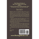 Short Historical Sketches of Page County, Virginia and Its People, Volume 2 back cover