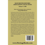 Manchester Historic Association Collections, Volume 5, 1908 back cover