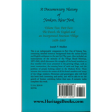 A Documentary History of Yonkers, New York: The Dutch, the English and an Incorporated American Village, 1609-1860 back cover