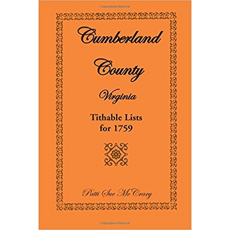 Cumberland County, Virginia Tithable Lists for 1759