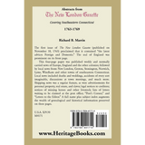 Abstracts from the New London Gazette covering Southeastern Connecticut, 1763-1769 back cover