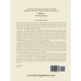 Connecticut's Pennsylvania "Colony": Susquehanna Company Proprietors, Settlers and Claimants: Volume 1, The Proprietors back cover