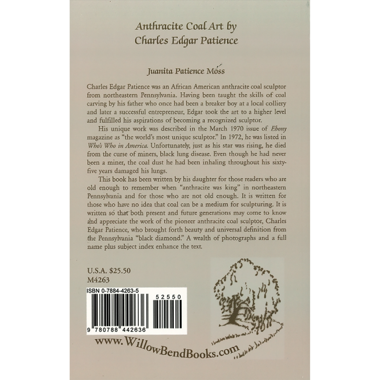 Anthracite Coal Art by Charles Edgar Patience back cover