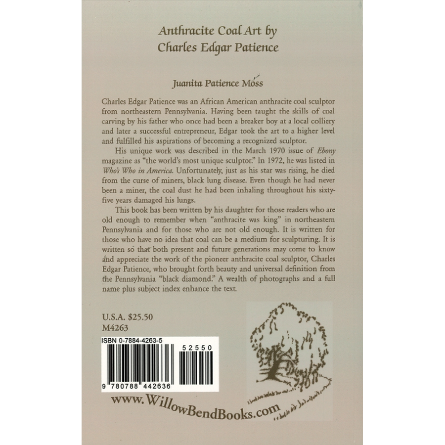 Anthracite Coal Art by Charles Edgar Patience back cover