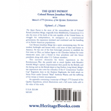 The Quiet Patriot, Colonel Return Jonathan Meigs: With Meigs's 1775 Journal of the Quebec Expedition back cover