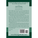The Way We Were, The History and Genealogy of the Town of Collins: The Civil War Era Volume Two, 1852-1900 back cover
