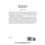 Frontier Militia: The War of 1812 back cover