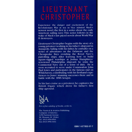 Lieutenant Christopher: A Novel of the Sea [paper] back cover