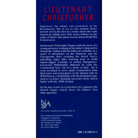 Lieutenant Christopher: A Novel of the Sea [paper] back cover