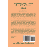 Accomack County, Virginia Court Order Abstracts, Volume 20: 1764-1765 back cover