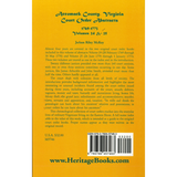 Accomack County, Virginia Court Order Abstracts, Volumes 24 and 25: 1769-1773 back cover