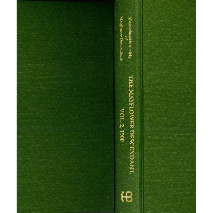 The Mayflower Descendant, Volume 2, 1900 [cloth]