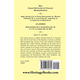 The Early Settlers of Colrain, Massachusetts back cover