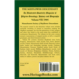 The Mayflower Descendant, Volume 7, 1905 back cover
