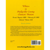 Whites in Skullyville County, Choctaw Nation: Permit Register 1889-Feb. 19, 1905; Choctaw Volume 222 back cover