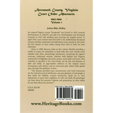 Accomack County, Virginia Court Order Abstracts, Volume 1: 1663-1666 back cover