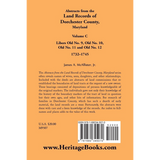 Abstracts from the Land Records of Dorchester County, Maryland, Volume C: 1732-1745 back cover