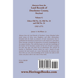 Abstracts from the Land Records of Dorchester County, Maryland, Volume G: 1767-1771 back cover