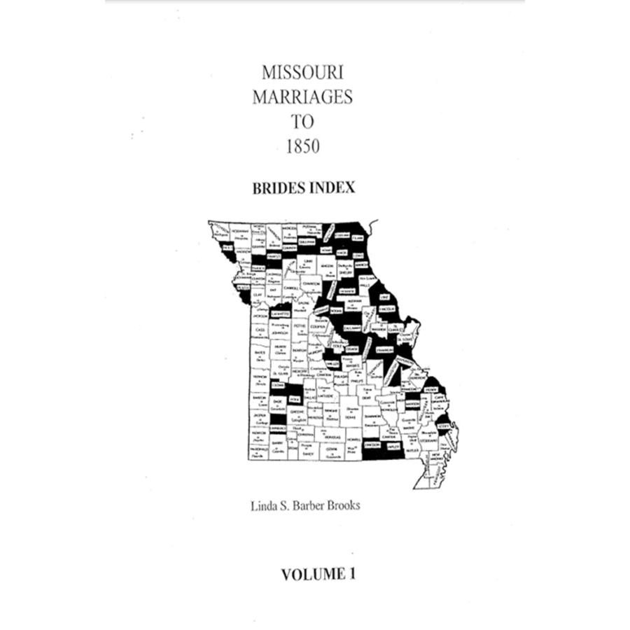 Missouri Marriages to 1850 - Volume 1 Brides index