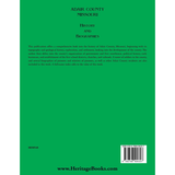 Adair County, Missouri History and Biographies back cover