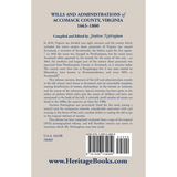 Wills and Administrations of Accomack, 1663-1800 back cover