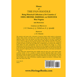 History of the Pan-Handle; Being Historical Collections of the Counties of Ohio, Brooke, Marshall and Hancock, West Virginia back cover