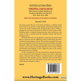 Virginia Carolorum: The Colony under the Rule of Charles the First and Second, 1625-1685 back cover
