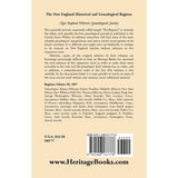 The New England Historical and Genealogical Register, Volume 11, 1857 back cover