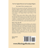 The New England Historical and Genealogical Register, Volume 12, 1858 back cover
