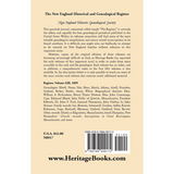 The New England Historical and Genealogical Register, Volume 53, 1899 back cover