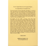 The New England Historical and Genealogical Register, Volume 56, 1902 back cover