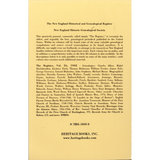 The New England Historical and Genealogical Register, Volume 56, 1902 back cover