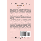 Pioneer History of Medina County, Ohio back cover