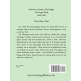 Pontotoc County, Mississippi Marriage Book, 1849-1891 back cover