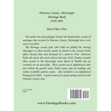 Pontotoc County, Mississippi Marriage Book, 1849-1891 back cover