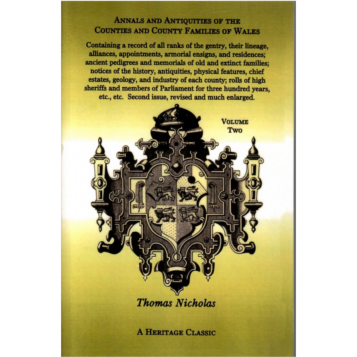 Annals and Antiquities of the Counties and County Families of Wales, Volume 2