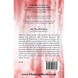 Chronicles from the Diary of a War Prisoner in Andersonville and Other Military Prisons of the South in 1864 back cover