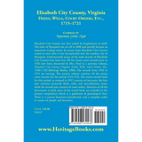 Elizabeth City County, Virginia Deeds, Wills, Court Orders, 1715-1721 back cover