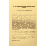 The New England Historical and Genealogical Register, Volume 6, 1852 back cover