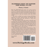 Hillsborough County, New Hampshire, Court Records, 1772-1799 back cover